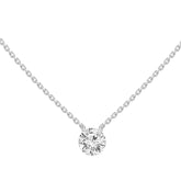 Platinum .35CT Diamond Solitiare Necklace
